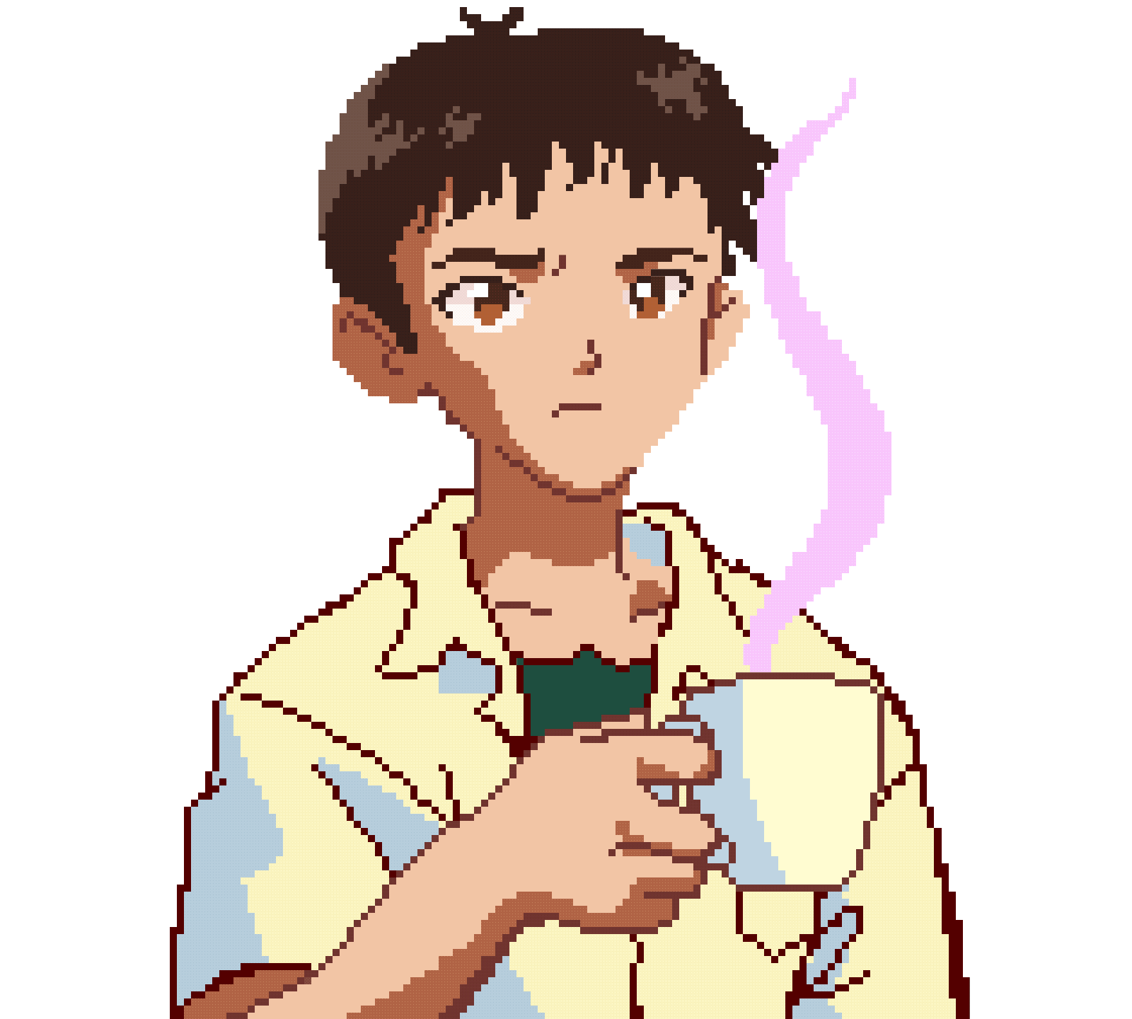 A clueless anime girl, searching for something that is not there